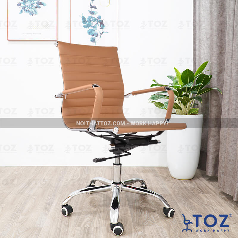 Ghế xoay da Elegant ZH207-N 11 ghe xoay nau 01
