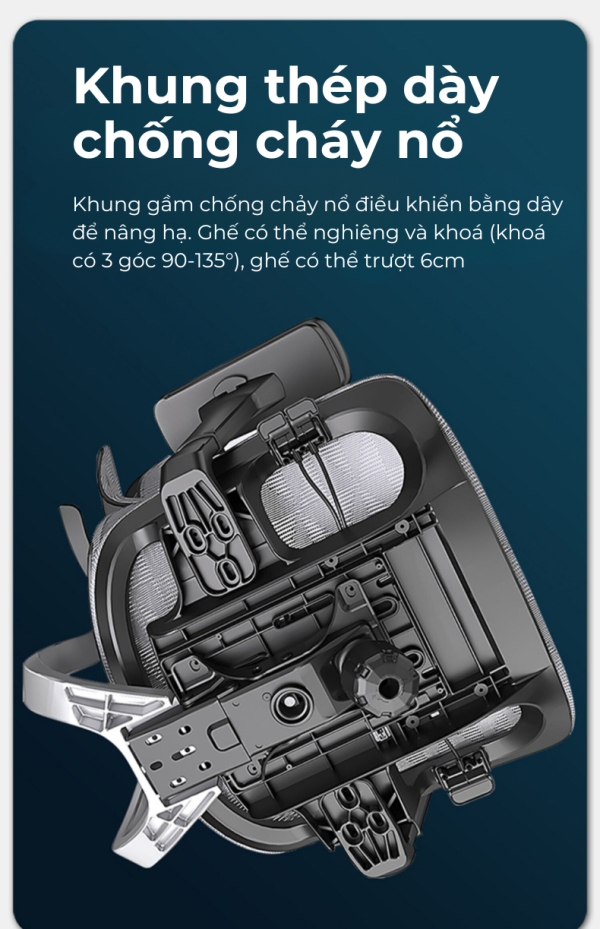 Ghế công thái học cao cấp Ergonomic Fly V9 7 8