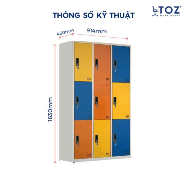 tu locker 9 o mau sac 1