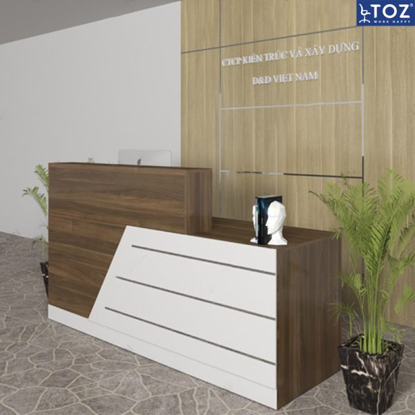 Quầy lễ tân QLT07 2m4 2 quay le tan z7 2