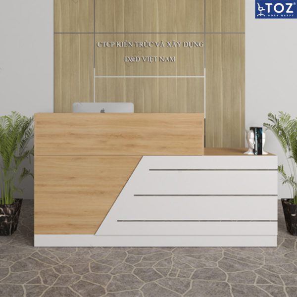 Quầy lễ tân QLT07 2m4 1 quay le tan z7 3
