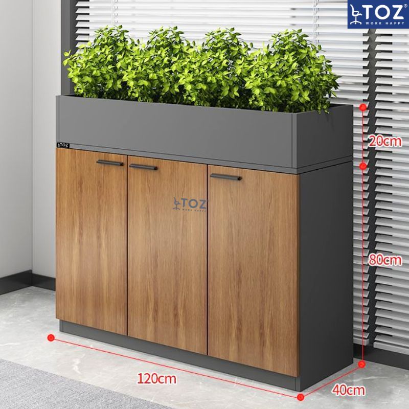 Tủ cây trang trí 1m2 TC1204 9 tu cay trang tri 1m2