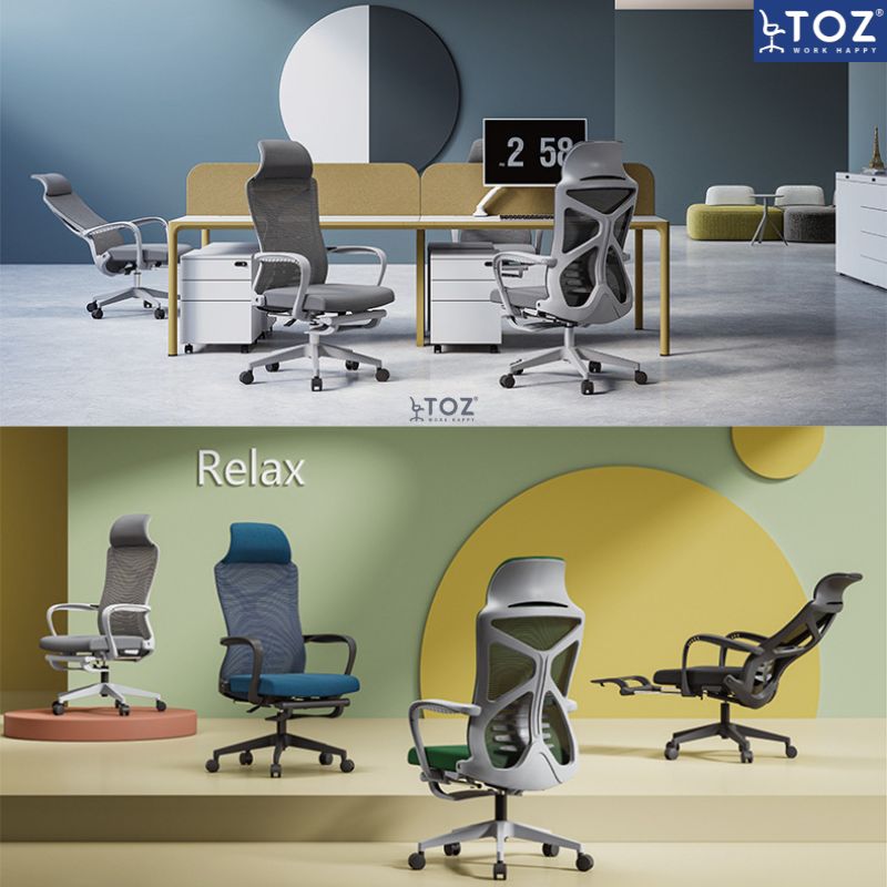Ghế công thái học Ergonomic Yaris giá rẻ A937 29 ghe xoay luoi 937CN 6